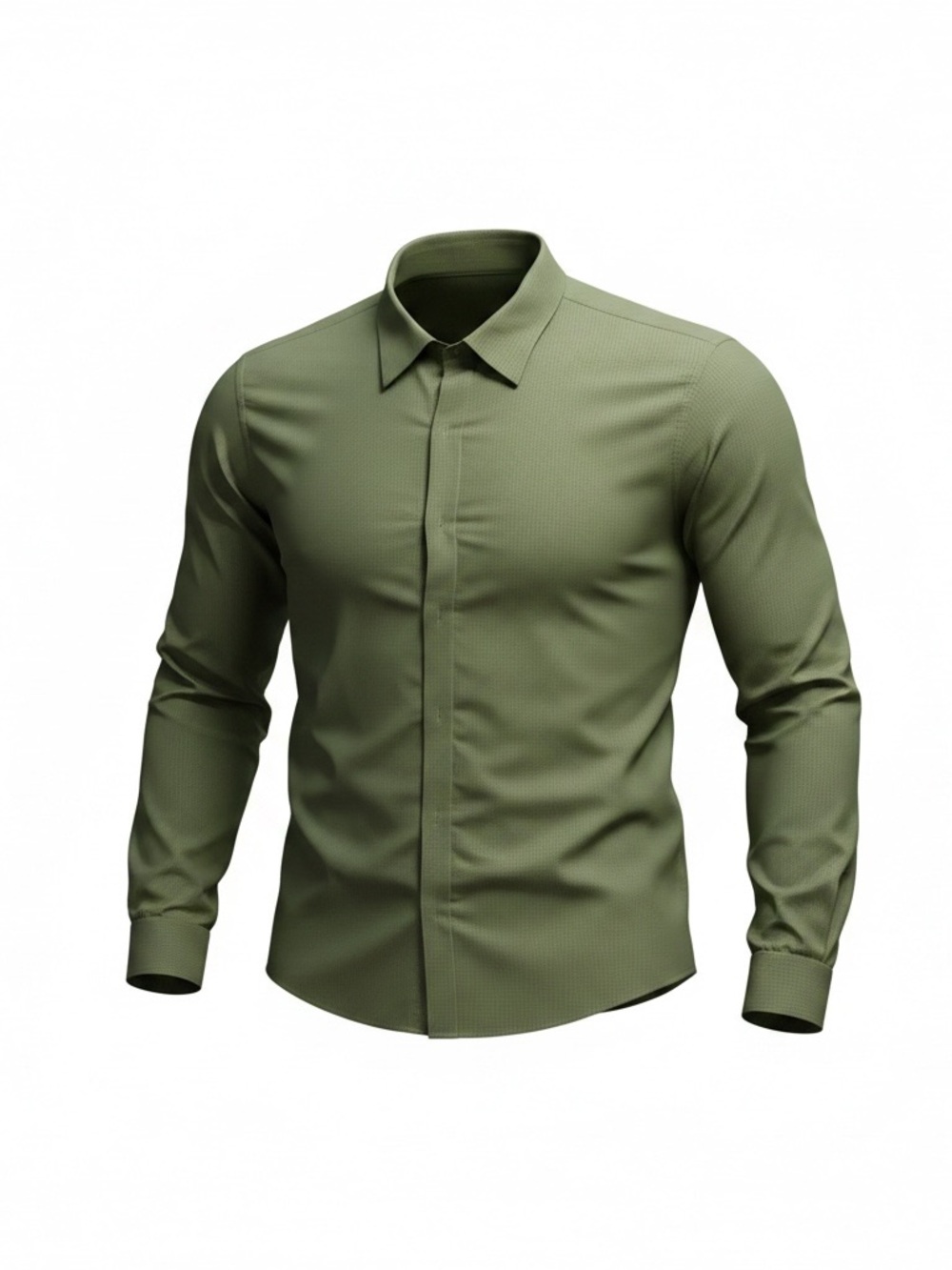 Banana Republic - Green Checkered Button-Up Shirt